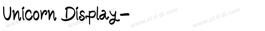Unicorn Display字体转换